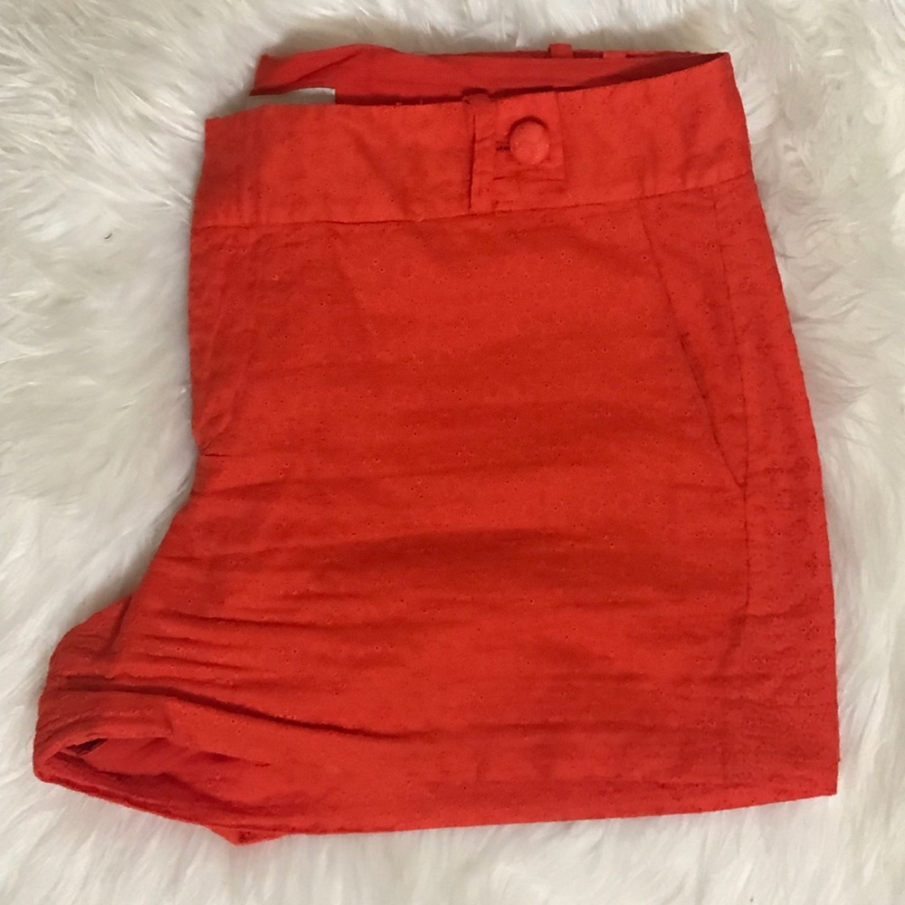 Banana Republic Orange Eyelet Shorts
